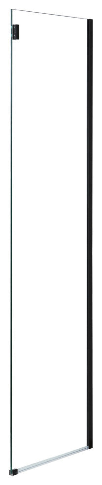Bel Soft-Close Matte Black 48" Frameless Sliding Soft Close Shower Door