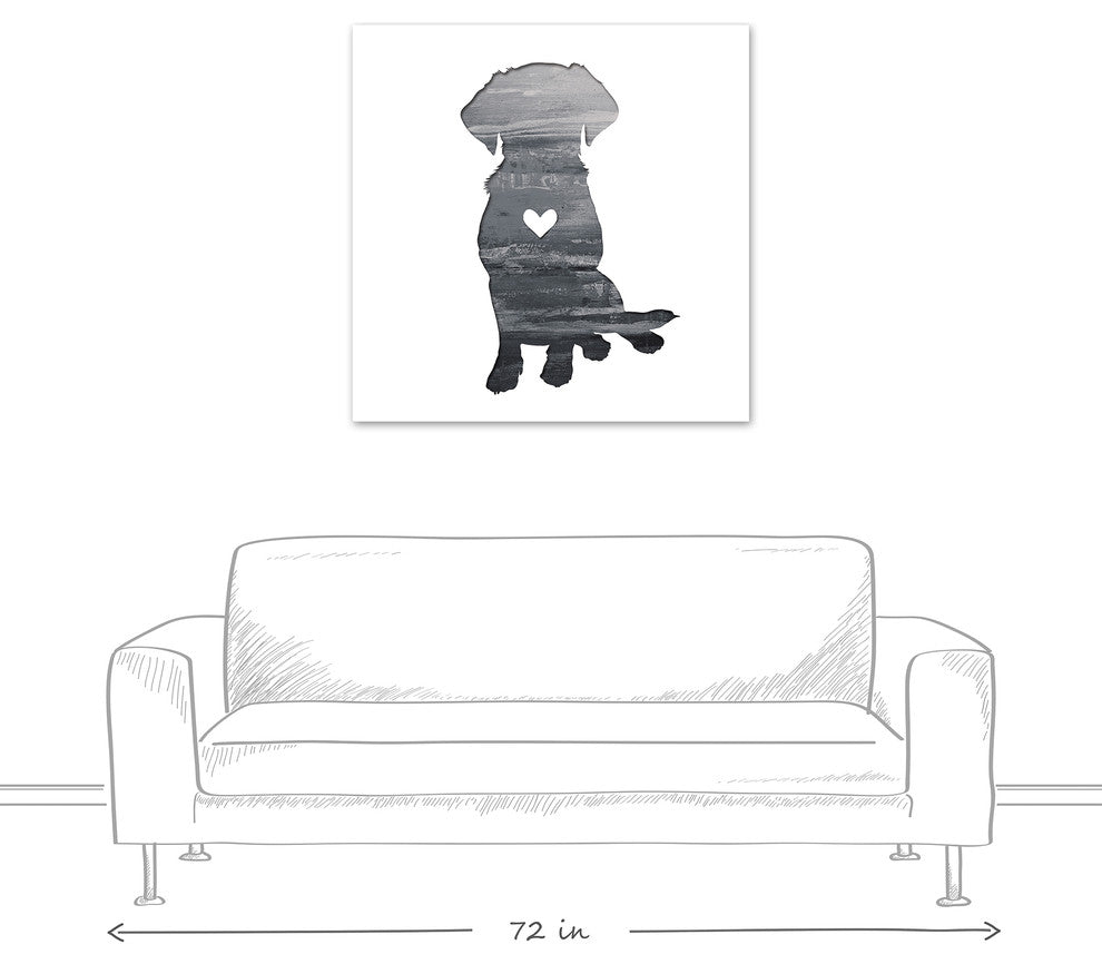 Designs Direct Creative Group Ink Silhouette Lab 36x36 Canvas Wall Art