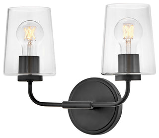 Lark Kline Small Two Light Vanity, Black