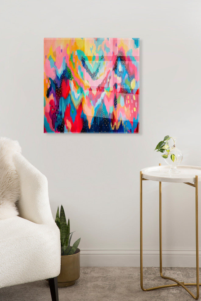 Brushstroke Floating Acrylic Art by Jessi Raulet of Ettavee, Assorted 23x23