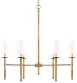 Capital Lighting 447261-705 Tulum 6 Light 38"W Chandelier - Matte Brass