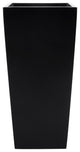 Windsor Tall Square Planter, Black, 13"x13"x26"