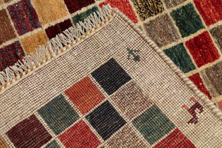 Consigned, Hand-Knotted Traditional Persian Gabbeh Oriental Area Rug, 4'0"X2'10"