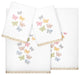 Linum Home Textiles 100% Turkish Cotton MARIPOSA 4PC Embellished Towel Set