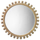Eden Home Coastal Wood Mirror with Small Balls in Natural Finish
