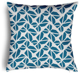 Kaleidoscope Graffiti Accent Pillow With Removable Insert, Unreal Teal, 16"x16"