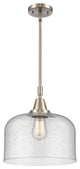 Innovations Lighting 447-1S-SN-G74-L Bell 1 Light 12" Mini Pendant