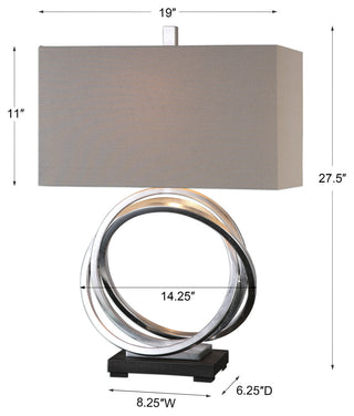 Uttermost Soroca Silver Rings Lamp