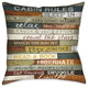 Laural Home Cabin Rules Outdoor Decorative Pillow, 18"x18"