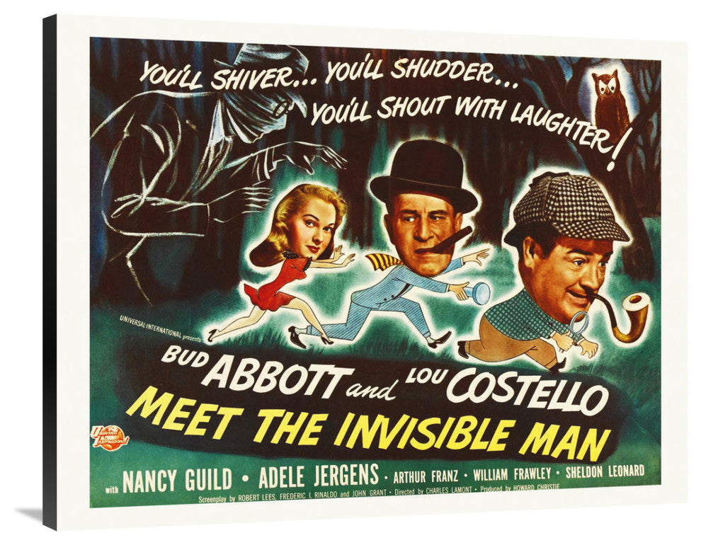 Abbott And Costello Meet The Invisible Man, 40x32