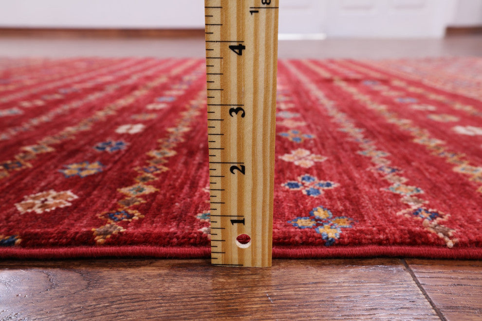 Hand-Knotted Super Kazak Khorjin Rug 4' 2" X 6' 1" Q5682