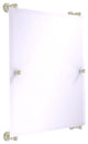 Carolina Frameless Rail Mounted Mirror, Polished Nickel