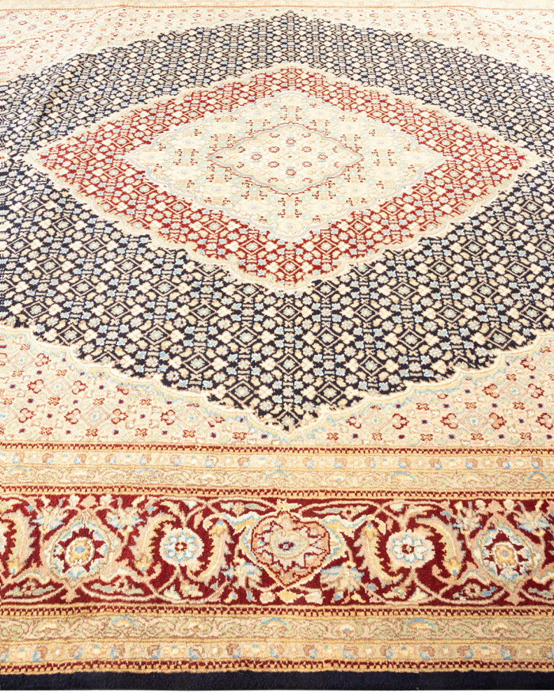 Panipat, One-of-a-Kind Hand-Knotted Area Rug Blue, 8'1"x10'5"