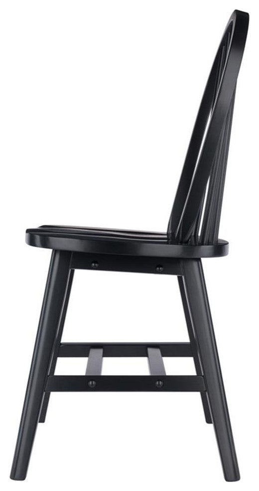 Windsor 2-Pc Chair Set, Black