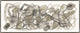 60x24 Puzzled Lines, Framed Artwork, Silver
