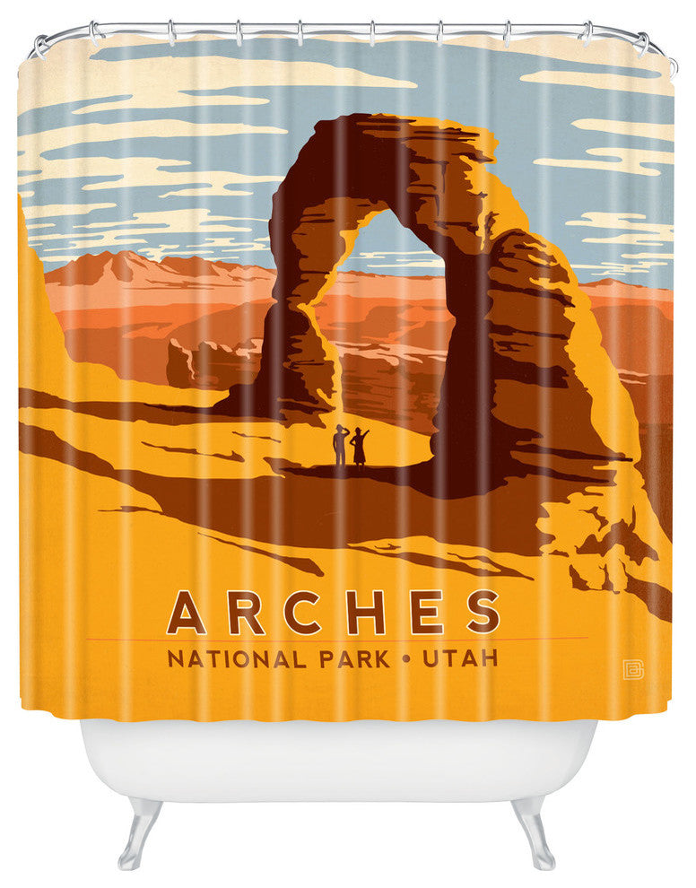 Anderson Design Group Arches Shower Curtain