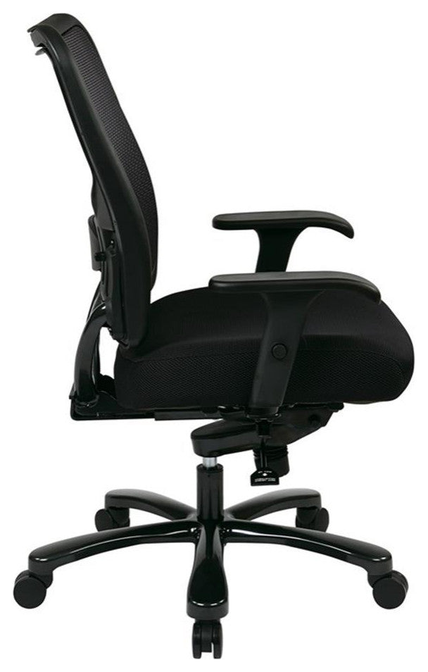 Big and Tall Double Air Grid Black Back Ergonomic Office Chair