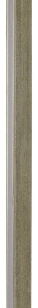 61 Inch Wood Floor Lamp Dimming LED Column, Brown
