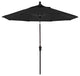 9' Bronze Auto-Tilt Crank Aluminum Umbrella, Pacifica, Black