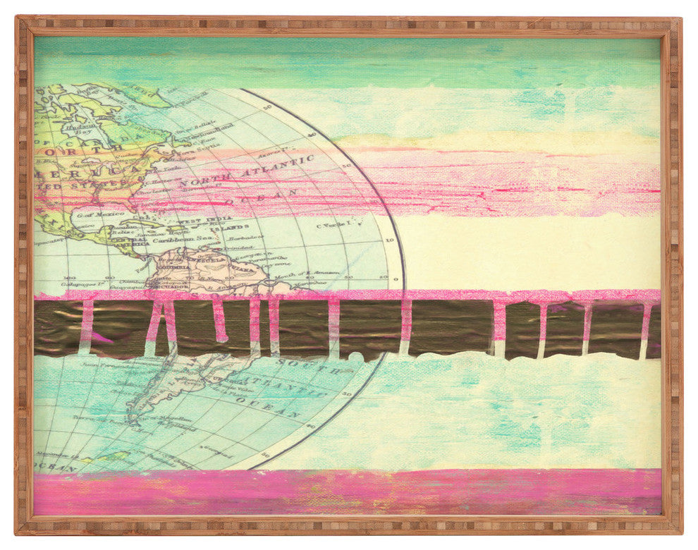 Deny Designs Dash And Ash World Traveler I Rectangular Tray