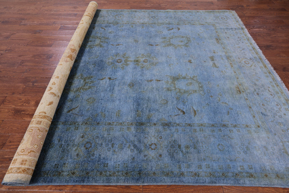 Overdyed Full Pile Handmade Wool Rug 8' 4" X 10' 1" - PR2395