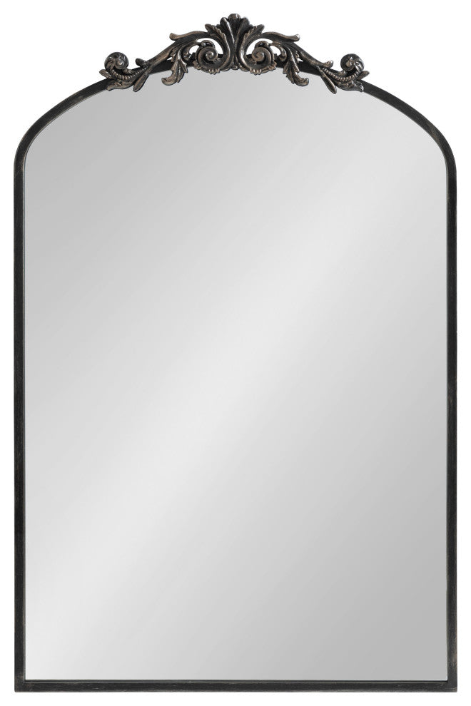 Arendahl Traditional Arch Mirror, Black, 24x36