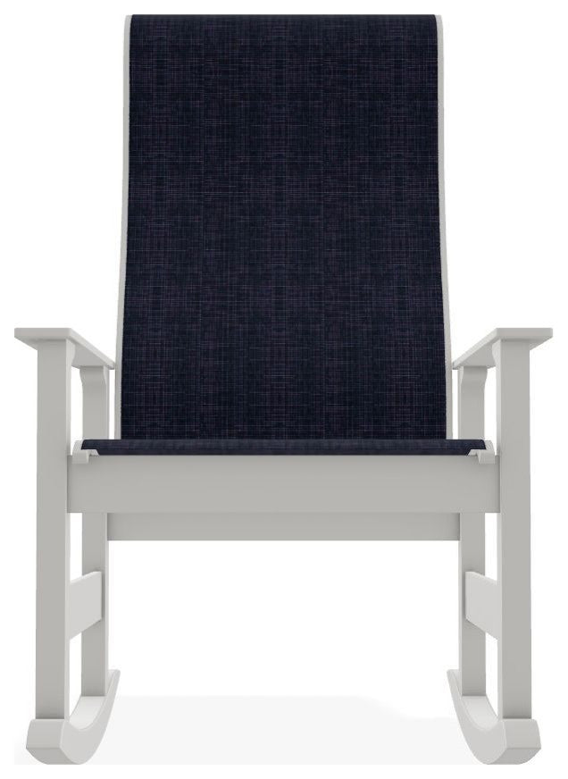 Leeward Sling Outdoor Supreme Rocker, Moments Navy/Snow