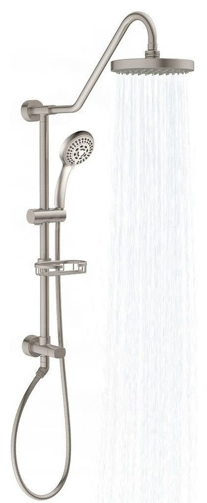 Pulse Shower Spas Kauai III Shower System, Brushed Nickel