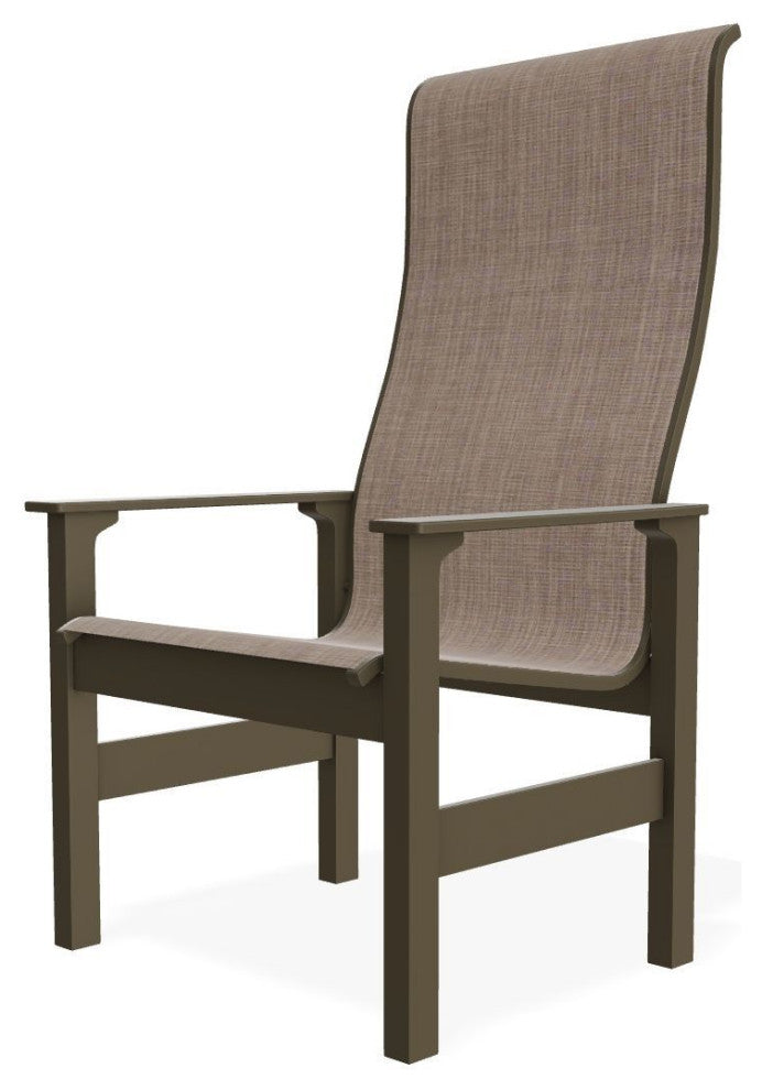 Leeward Sling Outdoor Supreme Armchair, Augustine Fennel/Beachwood