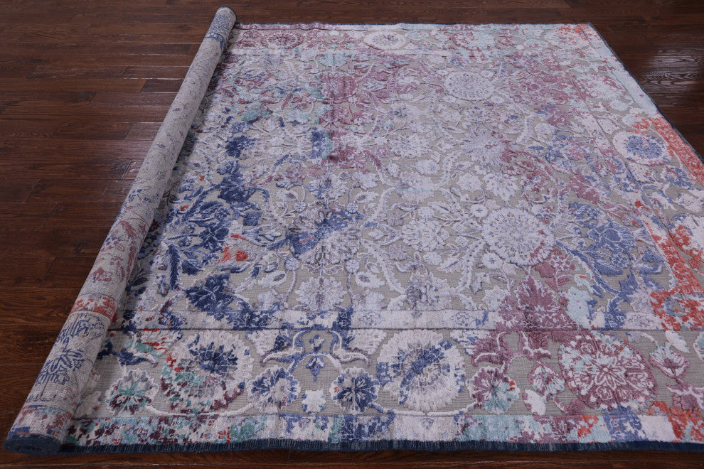 Persian Handmade Silk and Cotton Rug 7' 10" X 10' 0" Q6340
