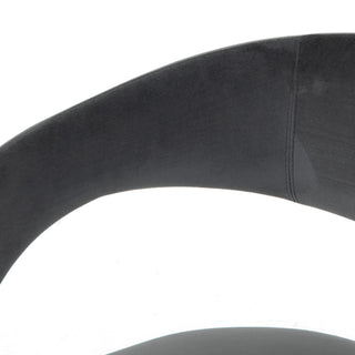 Hawkins Dining Chair, Charcoal Velvet