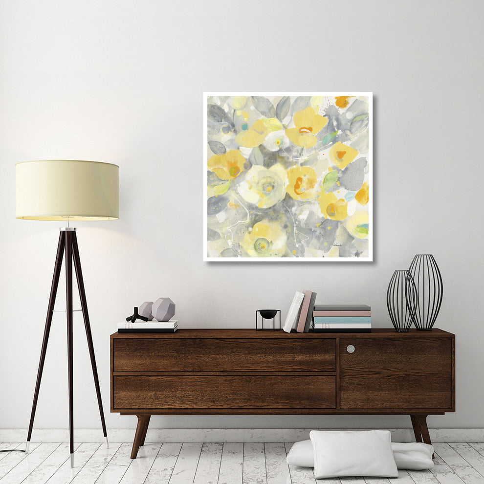 "Buttercups II" Digital Paper Print by Albena Hristova, 42"x42"