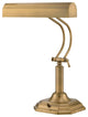 Piano Mate 2 Light Desk Lamp, Antique Brass