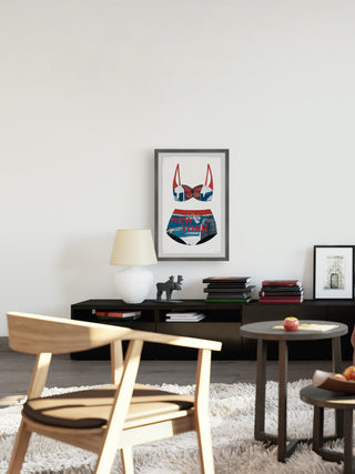"City Bikini" Framed Painting Print, 20x30