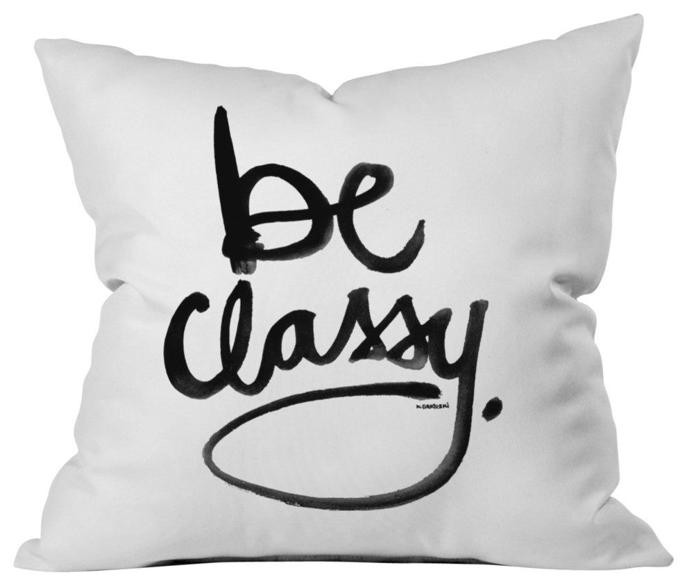 Kal Barteski Be Classy Outdoor Throw Pillow
