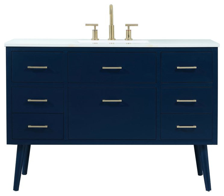 Home Living 48" Bathroom Vanity, Blue