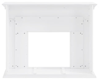 Torron Color Changing Marble Tiled Fireplace, White