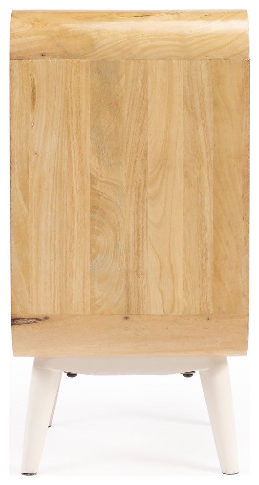 Danville Modern Nightstand, White