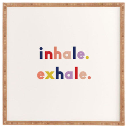 Urban Wild Studio Inhale Exhale Multi Framed Wall Art