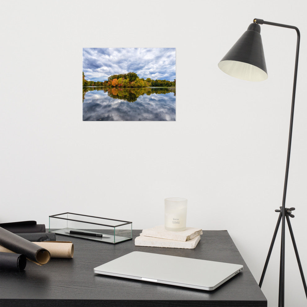 Autumn Reflections Landscape Photo Rural / Rustic Unframed Wall Art Print, 11" X 14"