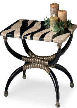Zebra Accent Table - Multi-Color