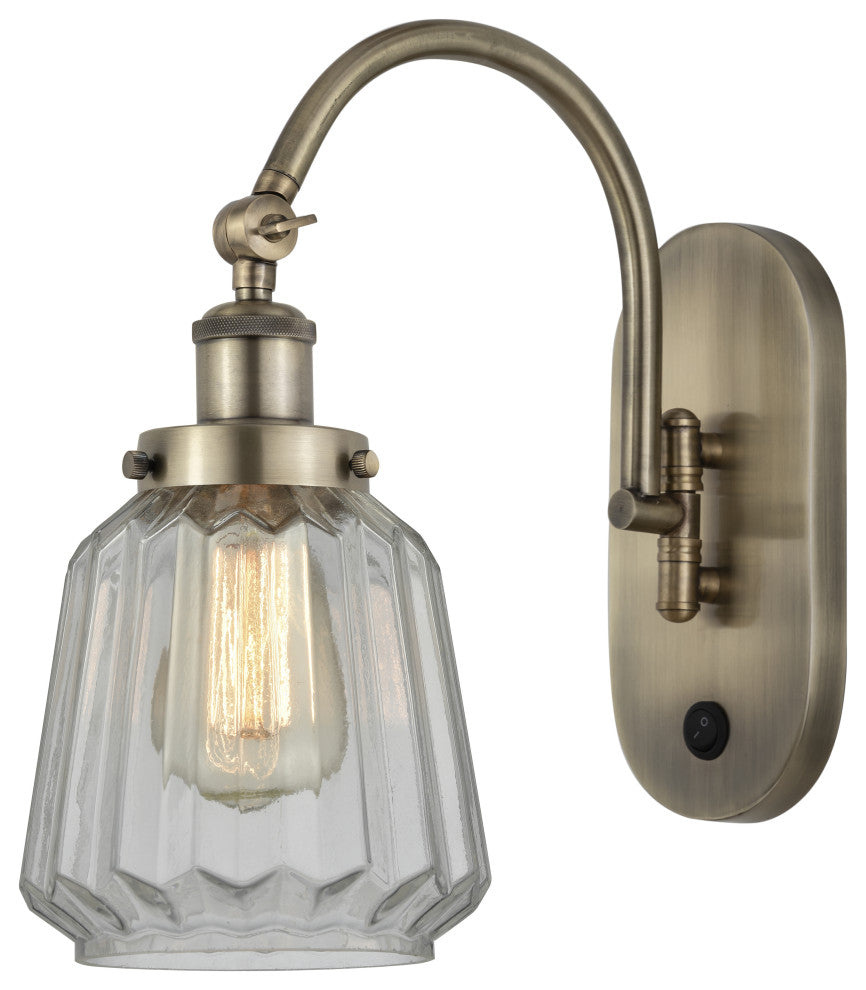 Innovations 918-1W-AB-G142-LED 1-Light Sconce, Antique Brass
