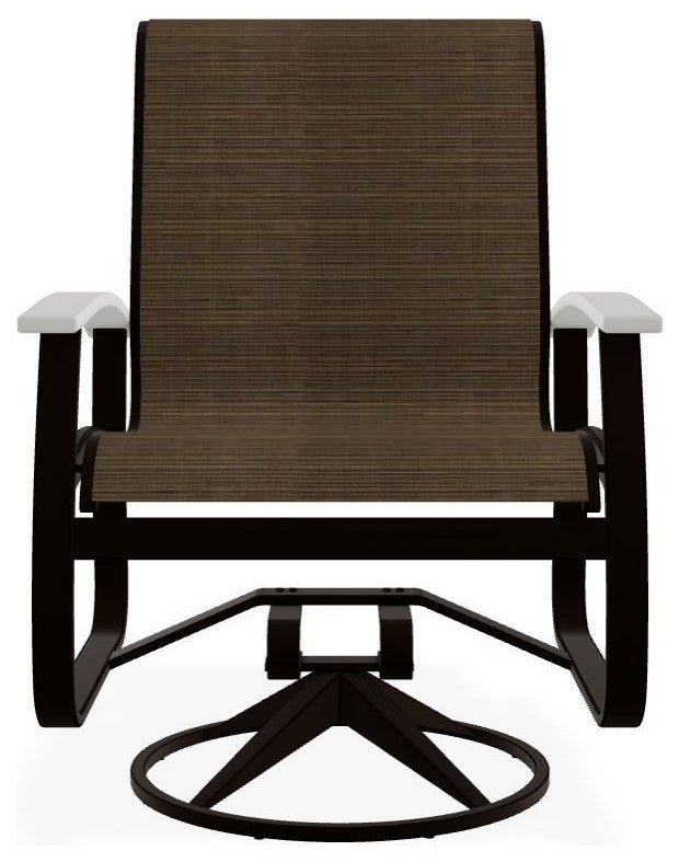 Belle Isle Sling Outdoor Swivel Rocker, Breeze/Kona