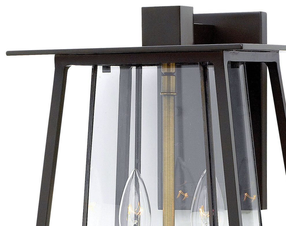 Hinkley Walker Medium Wall Mount Lantern, Buckeye Bronze