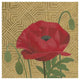 "Poppy with Pattern" Digital Paper Print by Kathrine Lovell, 42"x42"