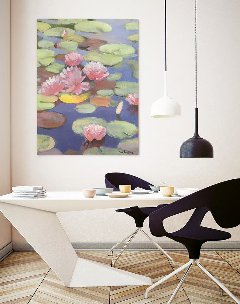 "Passion In Pink" Museum Mounted Canvas Print, 24"x32"