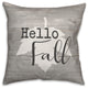 Hello Fall Leaf 16x16 Spun Poly Pillow