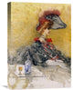 "The Red Feathered Hat" Artwork, 15" x 22"