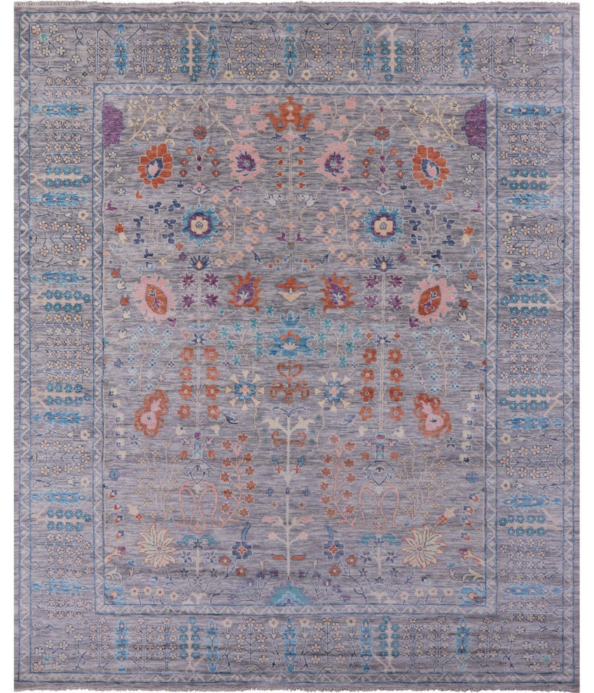 11' 11" X 14' 10" Turkish Oushak Hand-Knotted Wool Rug - Q15621