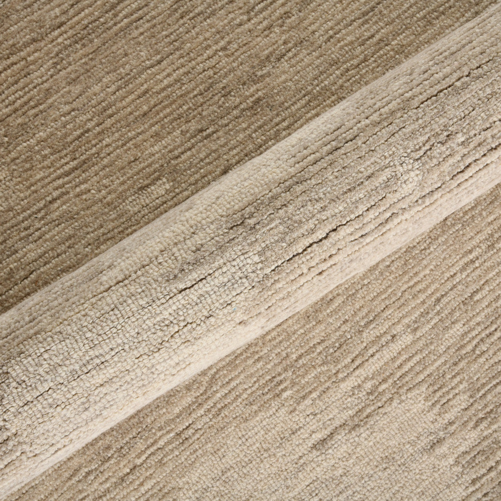 Mexico Abstract Ivory Beige Hand-Hooked Area Rug 2' x 3'